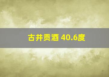 古井贡酒 40.6度